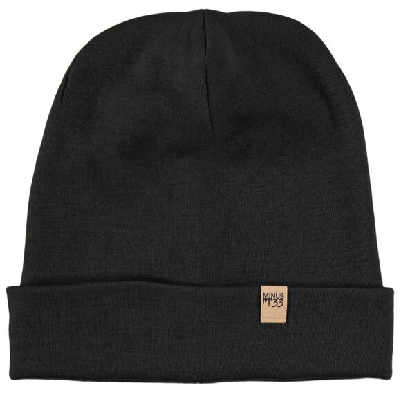 Merino Wool Beanie Warm Winter Hat Classic Minimal Unisex One Size main image 4